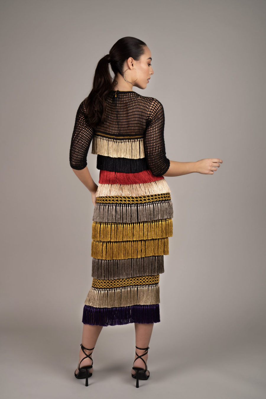 Ella Midi Kleid Colorful - Image 2