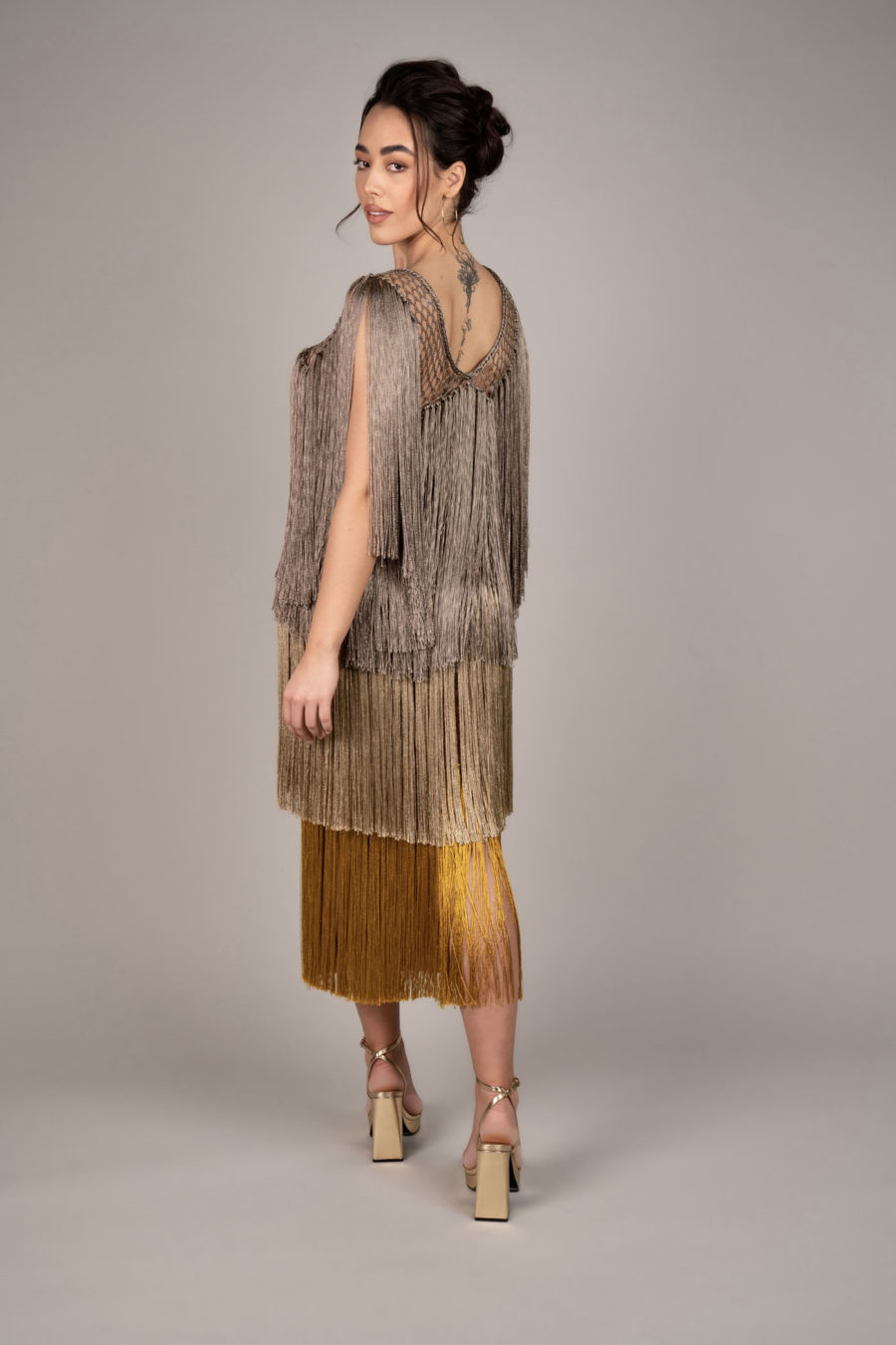 Maori Midi Kleid Colorful - Image 2