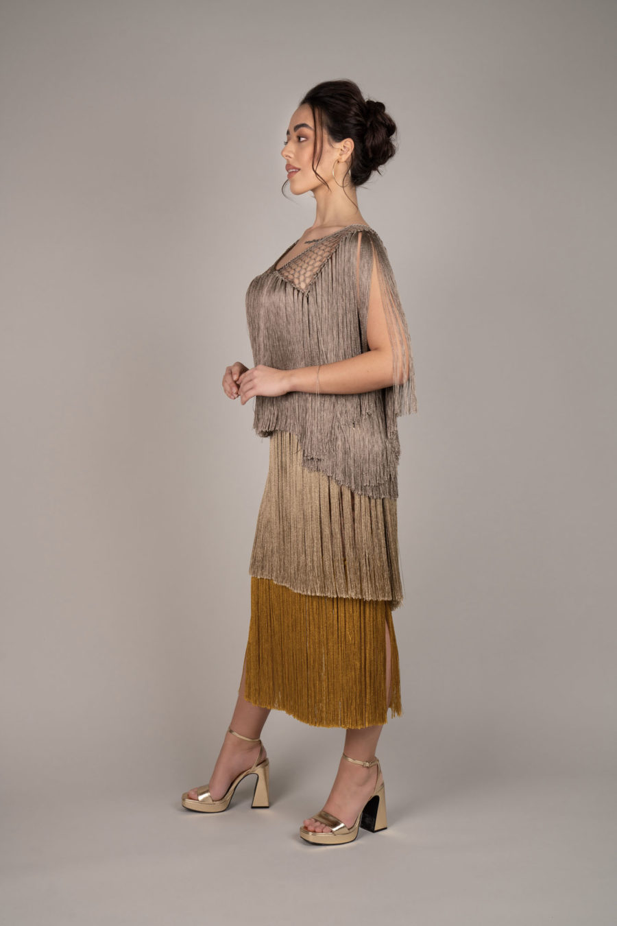 Maori Midi Kleid Colorful - Image 4
