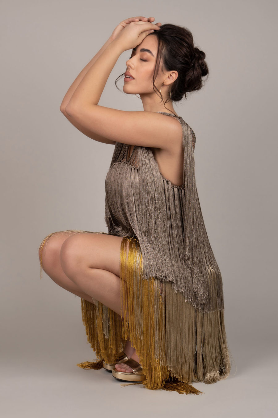 Maori Midi Kleid Colorful - Image 3