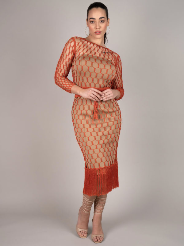 Mena Midi Kleid Terra
