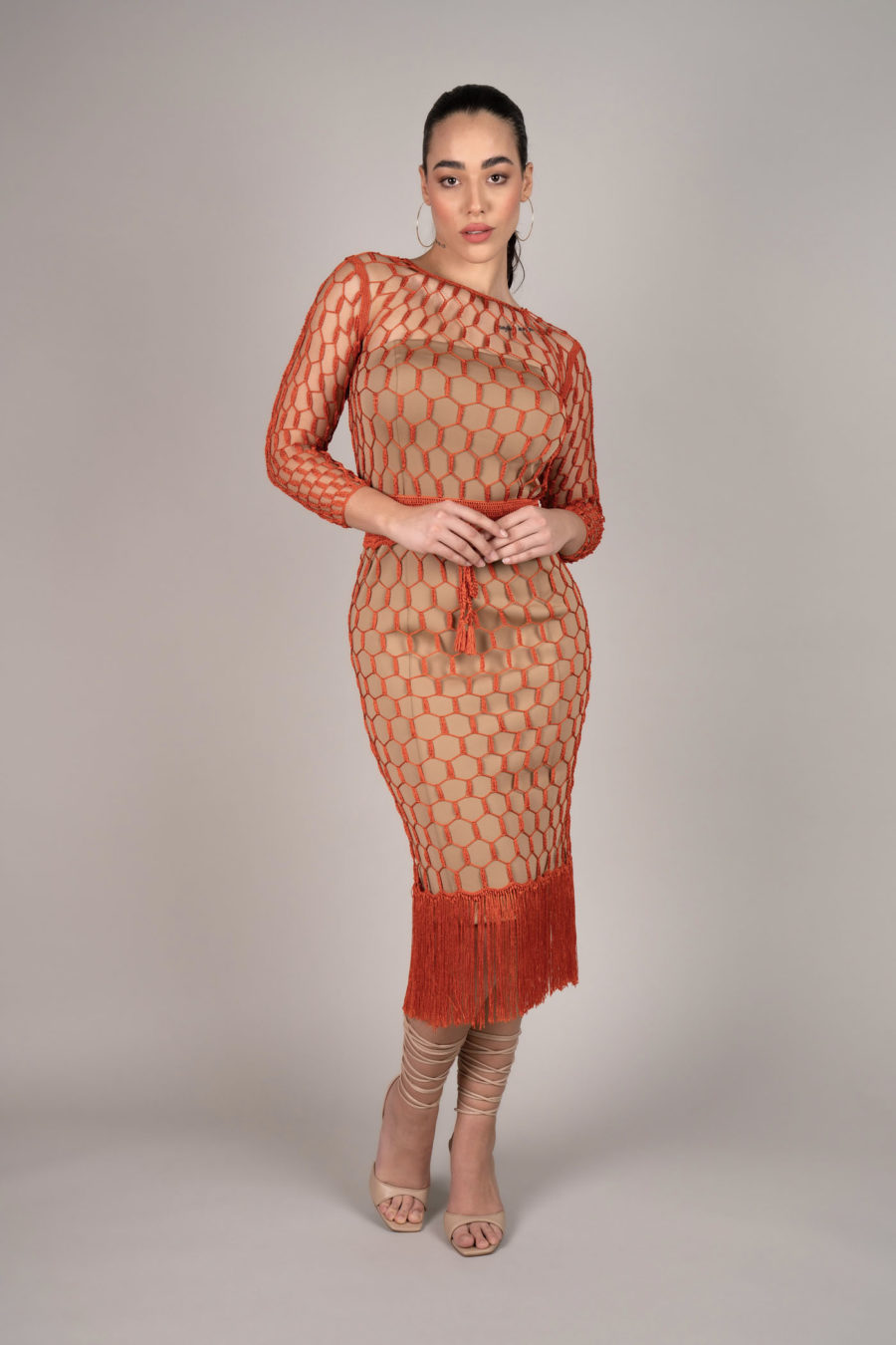 Mena Midi Kleid Terra
