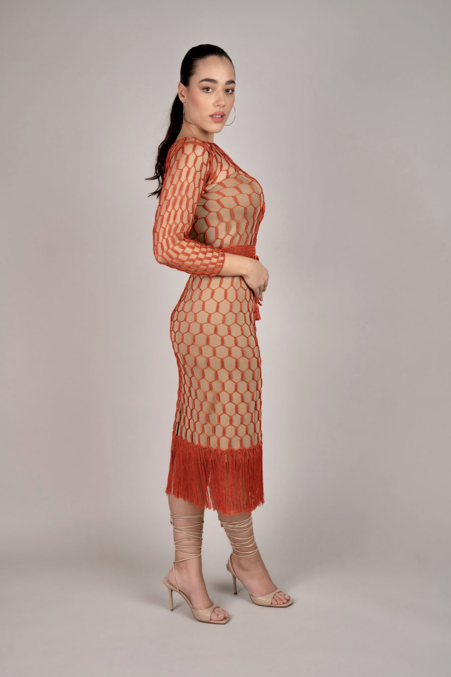 Mena Midi Kleid Terra - Image 4