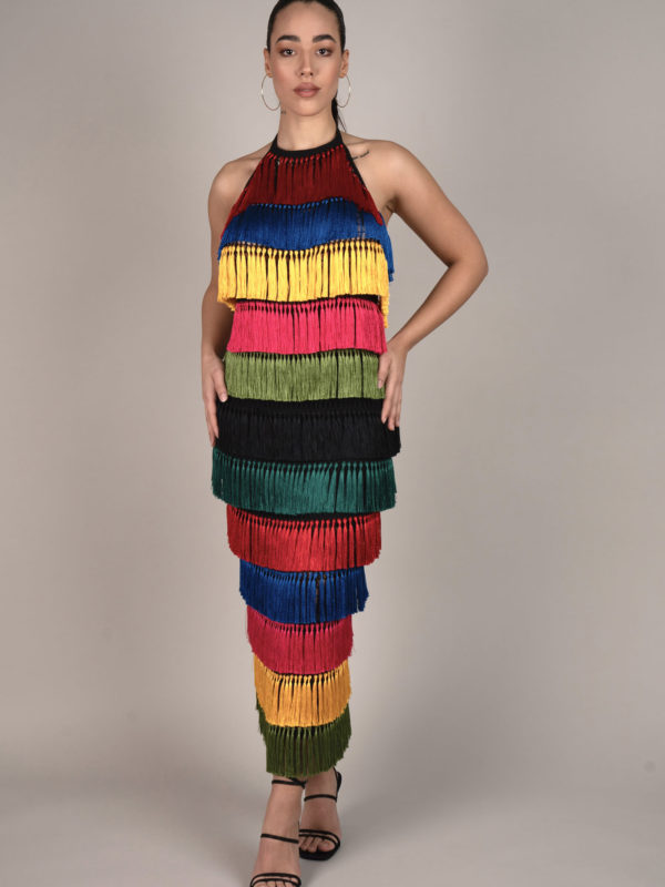 Rio Midi Kleid Colorful